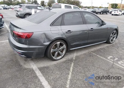 2021 Audi A4 Premium Plus 45 Tfsi S Line Quattro S Tronic z USA, uszkodzony, nr VIN WAUEAAF49MN002144